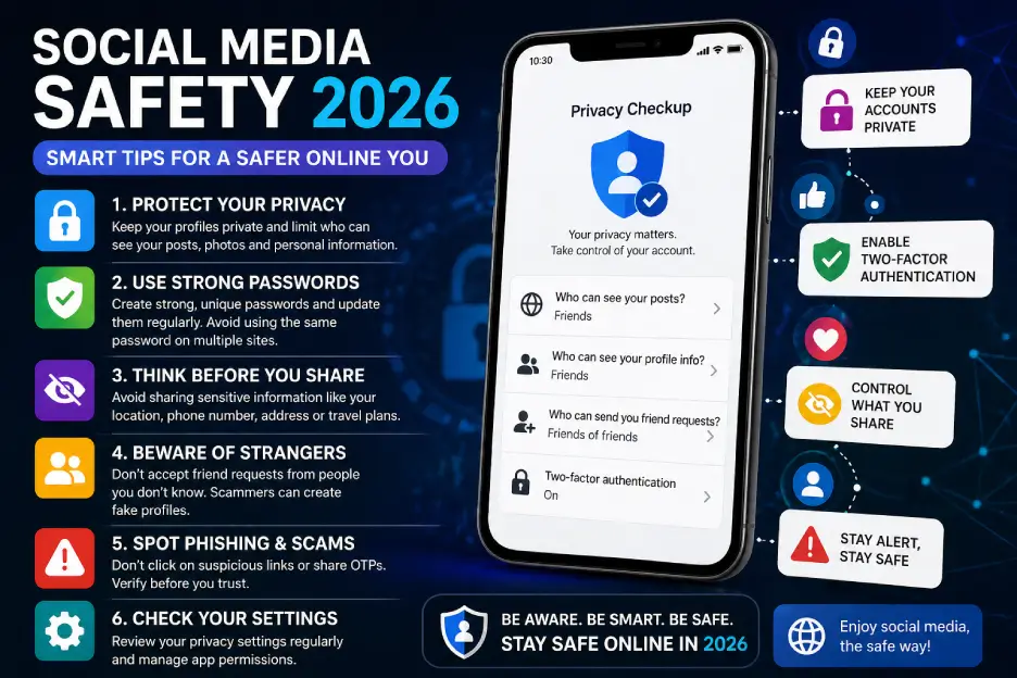 How to Stay Safe Online in 2026 (Most People Ignore These Risks) 4 social media privacy tips for staying safe online