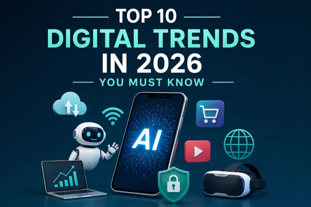 top 10 digital trends in 2026 AI technology