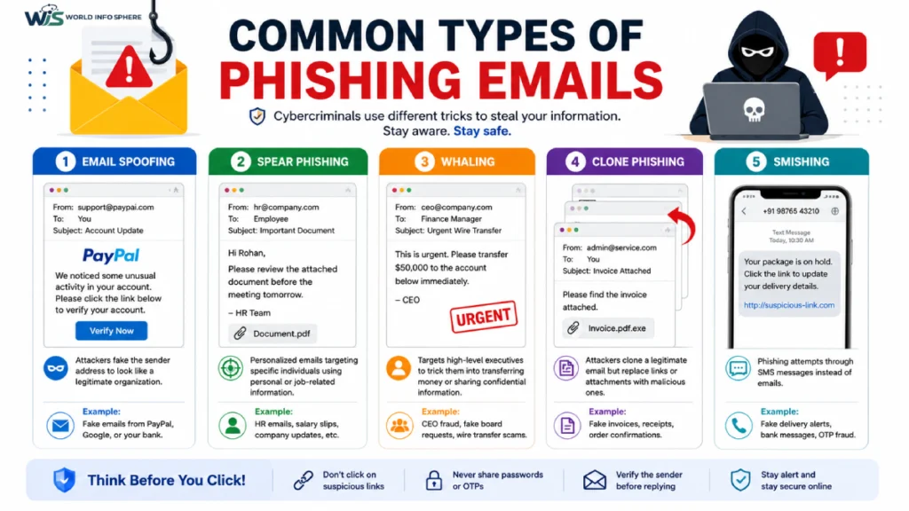 What is Phishing Email? How to identify it and easy ways to protect yourself 4 Common Types of Phishing Email