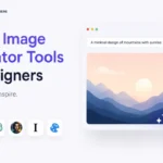 AI image generator tools for designers shown on a modern laptop with creative digital artwork and futuristic design elements representing Midjourney, Firefly, and ChatGPT Images.