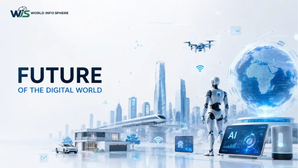 Modern smart technology featured image showing the future of digital world and AI technology
